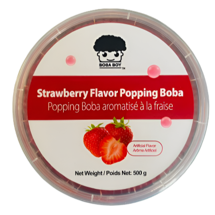 "Boba Boy" Strawberry Popping Boba [500g]